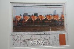 Christo Javacheff -The Gates Project for Central Park New York 2003 -FRAMED