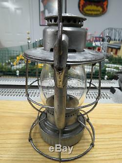 Dietz Vesta New York Central (N. Y. C. S.) Short Globe Railroad Lantern, Nice