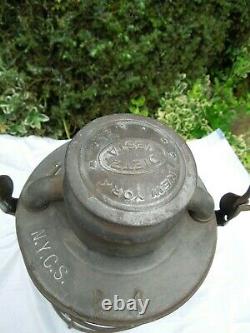 Dietz Vesta New York Central Railroad Kerosene Lantern Nice, Original