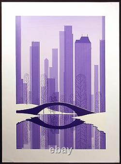 Eyvind Earle Central Park Hand Signed Serigraph Fine Art New York SUBMIT OFFER