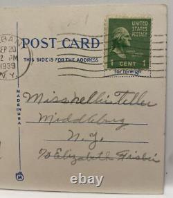 George Washington 1 Cent Stamp 1789-1797 New York Central RR Station Albany 1939