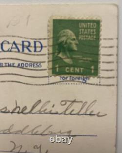 George Washington 1 Cent Stamp 1789-1797 New York Central RR Station Albany 1939