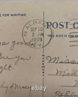 George Washington 1 Cent Stamp 1789-1797 New York Central RR Station Albany 1939