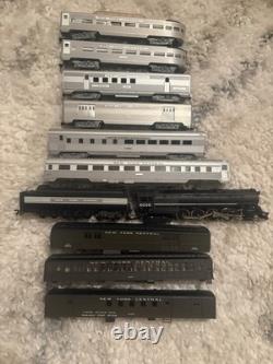 HO Scale Lot Of 10 New York Central Locomotive And Passenger Cars NYC 4-8-4