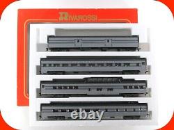 HO Scale NEW YORK CENTRAL 1930s Gray Passenger 4-Set A - Rivarossi 6946