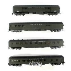 HO Scale NEW YORK CENTRAL 1930s Passenger 4-Car Set A, Interiors, Rivarossi 6924