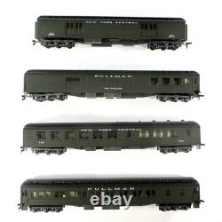 HO Scale NEW YORK CENTRAL 1930s Passenger 4-Car Set A, Interiors, Rivarossi 6924