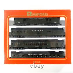 HO Scale NEW YORK CENTRAL 1930s Passenger 4-Car Set A, Interiors, Rivarossi 6924