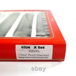 HO Scale NEW YORK CENTRAL 1930s Passenger 4-Car Set A, Interiors, Rivarossi 6924