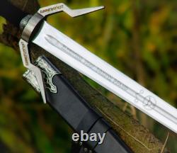 Handmade Carbon Steel The Witcher Sword, Sword of Geralt of Rivia, Feline Sword