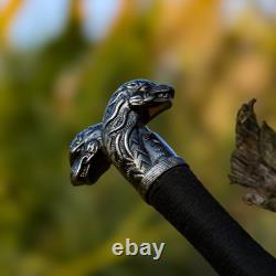 Handmade Carbon Steel The Witcher Sword, Sword of Geralt of Rivia, Feline Sword