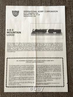 IHC New York Central #2700 HO Scale M622 4-8-2 Mountain Steam Locomotive NIB