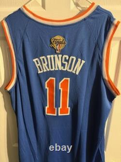 Jalen Brunson Stitched NBA Finals Jersey New York Knicks Size XL