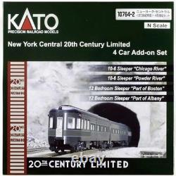 KATO 10764-2 New York Central 20th Century Limited 4-Car Add-On Set N Scale New