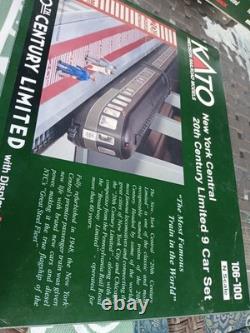 KATO N Scale New York Central 20th Century Limited 9-Car Set 106-100