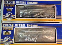K-Line Diesel Engines, New York Central K-2114 & K 2115D, 0/027 G. New In Box