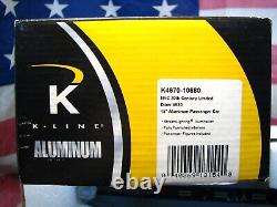 K-Line K4670-10680 NYC New York Central ALUMINUM PASSENGER DINER CAR # 680 W Box