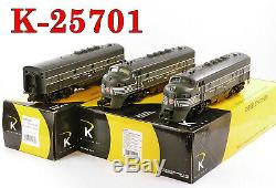 K-Line K-25701 & 2570-3600 New York Central NYC F3 A-B-A withTMCC RailSounds C8