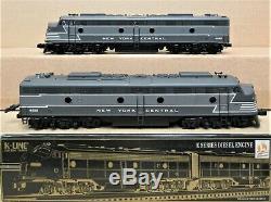 K-Line K-28701S NYC/New York Central E-8 AA Diesel Engine Set O-Gauge withTMCC/RS