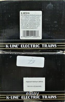 K-Line K-28701S NYC/New York Central E-8 AA Diesel Engine Set O-Gauge withTMCC/RS