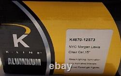 K Line O Scale Aluminum 15 Passenger Chair Car NYC Morgan Lewis
