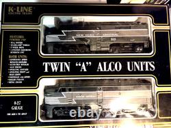 K-Line TWIN A ALCO UNITS, New York Central, 0-27 gauge, New in Box