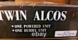 K-Line TWIN A ALCO UNITS, New York Central, 0-27 gauge, New in Box