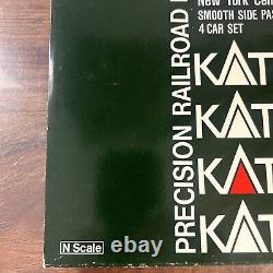 Kato 106-023 N New York Central Smooth Side Passenger Cars (Set of 4) Read