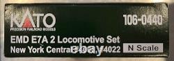 Kato 106-0440 E7 Locomotive Set (2) New York Central #4008 #4022 N Scale DCC Rdy