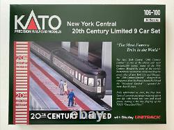 Kato 106-100 New York Central 20th Century Limted 9 Car Set N Scale