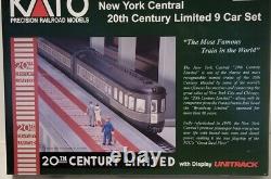 Kato N Scale New York Central 20th Century Limited 9 Car Set 106-100