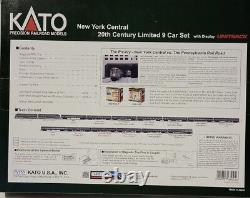 Kato N Scale New York Central 20th Century Limited 9 Car Set 106-100