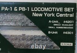 Kato N Scale PA-1 & PB-1 Locomotive Set New York Central #4201 #4301