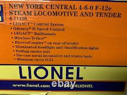 LIONEL LEGACY NEW YORK CENTRAL F-12e TEN WHEELER 4-6-0 STEAM ENGINE 6-11150 NYC