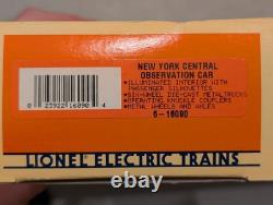 LIONEL NEW YORK CENTRAL LICKING Cars Set Of 6ct #60 Nib O-Guage