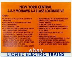 LIONEL New York Central Mohawk 4-8-2 L-3 Steam Locomotive & Tender 6-18009