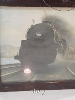 Large Fancy Wood Framed Poster New York Central Lines 1922 Steam Engine JRRGF