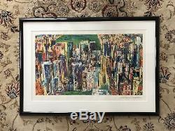 LeRoy Neiman Large Color Serigraph Original Signed Central Park New York Artwork