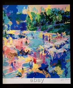 Leroy Neiman + 1980's Vintage Signed Print Framed + New York Central Park