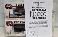 Life Like Proto 1000 30698 New York Central RR EMD F3A/B Set HO Scale DC Only