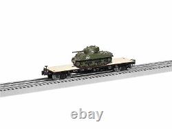 Lionel 1926711 New York Central 40' Flatcar With Sherman Tank # 496250
