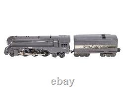 Lionel 221 Vintage O NYC Dreyfuss Gray 2-6-4 Steam Locomotive & 221T Tender