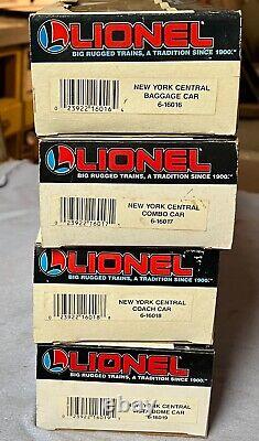 Lionel 6-16016-16019 New York Central 4 passenger car SET C7 /boxes