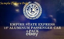 Lionel 6-29173 O New York Central Empire State Express Passenger Cars (Set of 4)