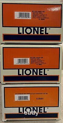 Lionel 6-39056, 91 New York Central 3 Car Passenger Set Rare 390 Series, New