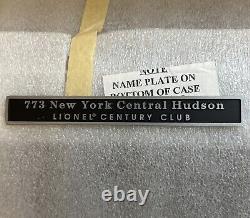 Lionel Century Club 773 New York Central Hudson FACTORY SEALED With Display Case