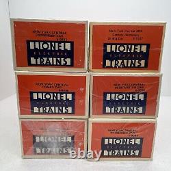 Lionel New York Central 15 Aluminum 6 Car Passenger Set O New 6-9594 98 7207