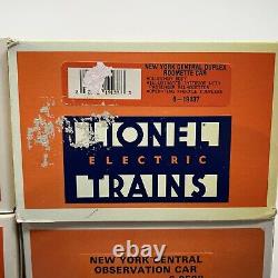 Lionel New York Central 15 Aluminum 6 Car Passenger Set O Used 6-9594 98 137
