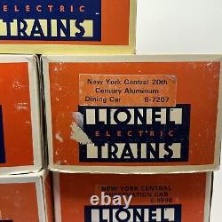 Lionel New York Central 15 Aluminum 7 Car Passenger Set O Used 6-9594 98 7207