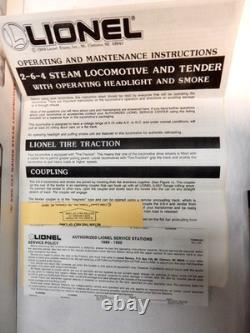 Lionel New York Central 2-6-4 Die-cast Steam Engine with Tender & Original Bx